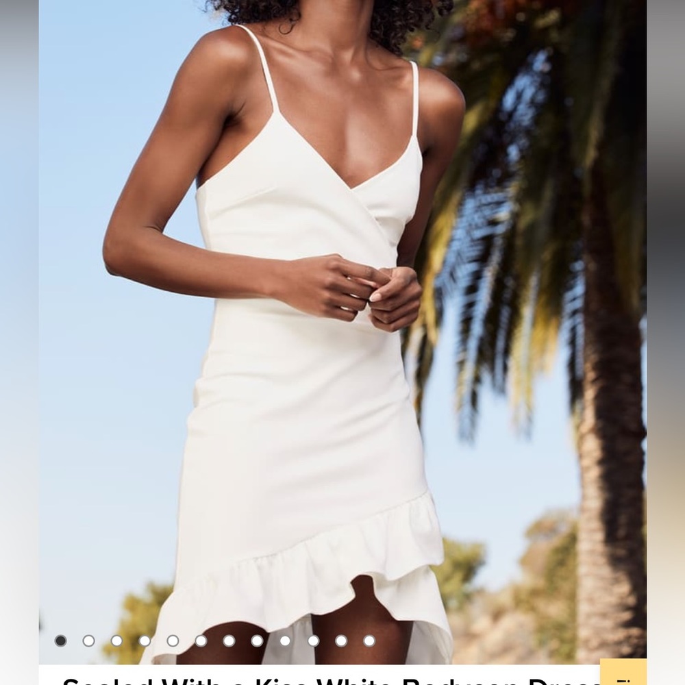 Lulu’s Sealed With a Kiss White Bodycon Dress